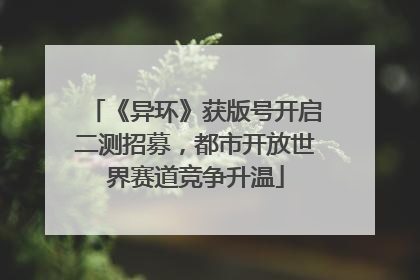 《异环》获版号开启二测招募，都市开放世界赛道竞争升温