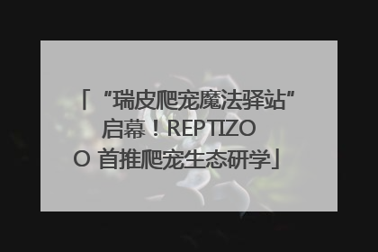 “瑞皮爬宠魔法驿站” 启幕！REPTIZOO 首推爬宠生态研学