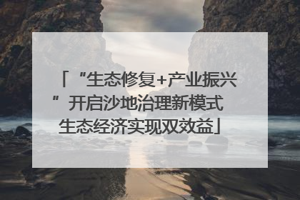 “生态修复+产业振兴”开启沙地治理新模式 生态经济实现双效益