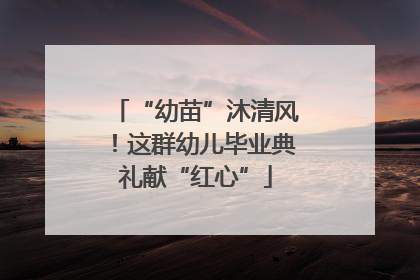 “幼苗”沐清风！这群幼儿毕业典礼献“红心”