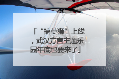 “搞莫狮”上线，武汉方言主题乐园年底也要来了