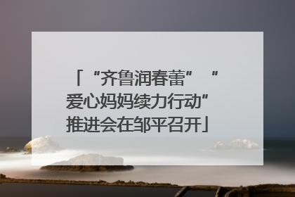 “齐鲁润春蕾”“爱心妈妈续力行动”推进会在邹平召开