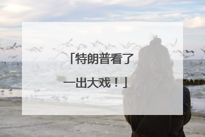 特朗普看了一出大戏！