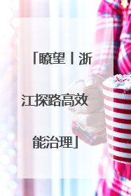 瞭望丨浙江探路高效能治理