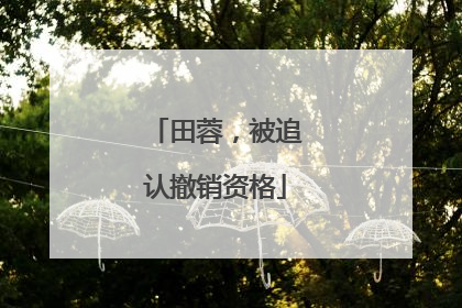 田蓉，被追认撤销资格
