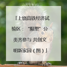 上饶高铁经济试验区：“限塑”分类齐参与 共创文明新家园（图）
