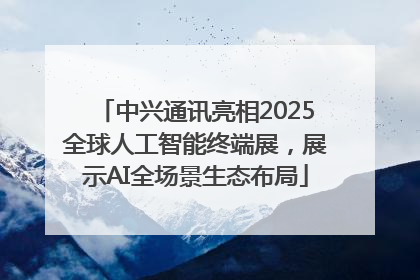 中兴通讯亮相2025全球人工智能终端展，展示AI全场景生态布局