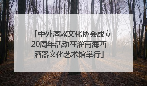 中外酒器文化协会成立20周年活动在灌南海西酒器文化艺术馆举行