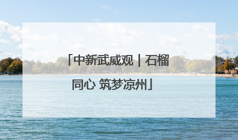中新武威观｜石榴同心 筑梦凉州