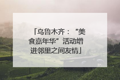 乌鲁木齐：“美食嘉年华”活动增进邻里之间友情
