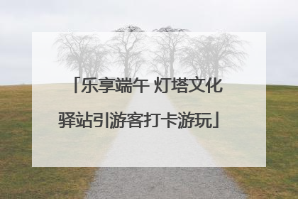 乐享端午 灯塔文化驿站引游客打卡游玩