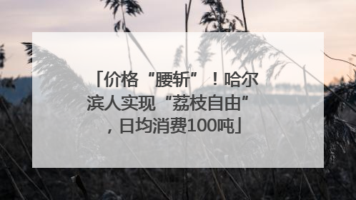 价格“腰斩”！哈尔滨人实现“荔枝自由”，日均消费100吨