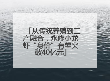 从传统养殖到三产融合，永修小龙虾“身价”有望突破40亿元