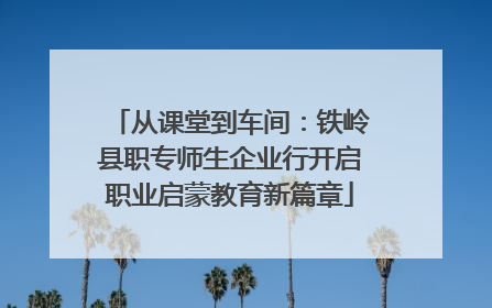 从课堂到车间：铁岭县职专师生企业行开启职业启蒙教育新篇章