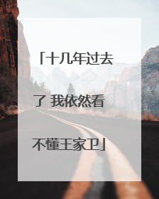十几年过去了 我依然看不懂王家卫