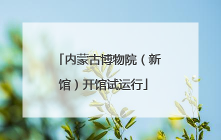 内蒙古博物院（新馆）开馆试运行