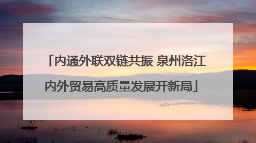 内通外联双链共振 泉州洛江内外贸易高质量发展开新局