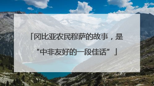 冈比亚农民穆萨的故事，是“中非友好的一段佳话”