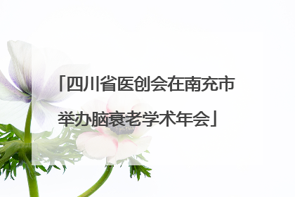 四川省医创会在南充市举办脑衰老学术年会