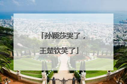 孙颖莎哭了，王楚钦笑了