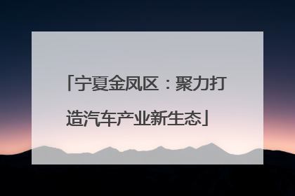 宁夏金凤区：聚力打造汽车产业新生态