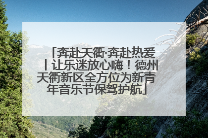 奔赴天衢·奔赴热爱丨让乐迷放心嗨！德州天衢新区全方位为新青年音乐节保驾护航