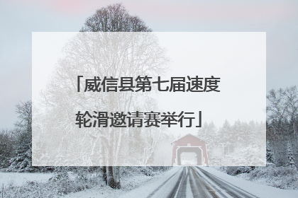 威信县第七届速度轮滑邀请赛举行