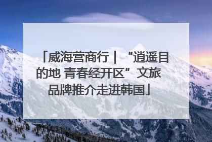 威海营商行｜“逍遥目的地 青春经开区”文旅品牌推介走进韩国