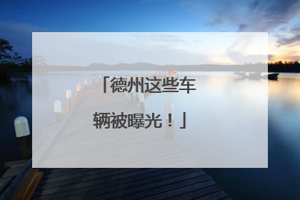 德州这些车辆被曝光！