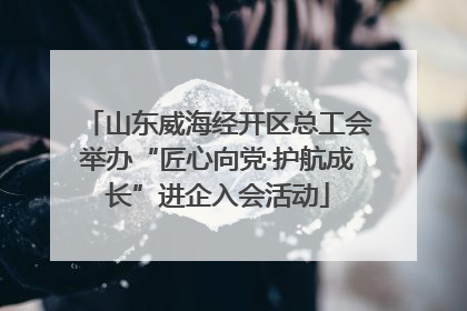 山东威海经开区总工会举办“匠心向党·护航成长”进企入会活动