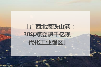 广西北海铁山港：30年蝶变超千亿现代化工业强区