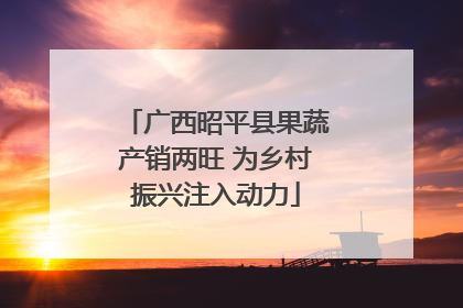 广西昭平县果蔬产销两旺 为乡村振兴注入动力