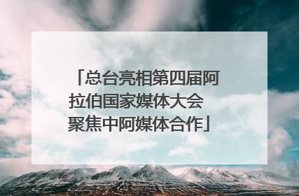 总台亮相第四届阿拉伯国家媒体大会 聚焦中阿媒体合作