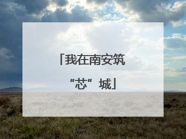 我在南安筑“芯”城
