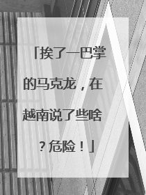 挨了一巴掌的马克龙，在越南说了些啥？危险！