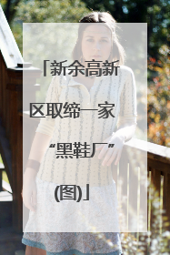 新余高新区取缔一家“黑鞋厂”(图)