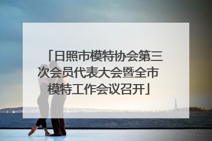 日照市模特协会第三次会员代表大会暨全市模特工作会议召开
