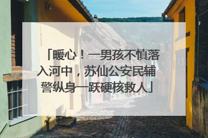 暖心！一男孩不慎落入河中，苏仙公安民辅警纵身一跃硬核救人