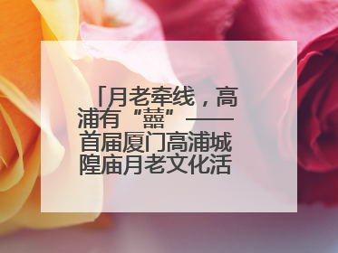 月老牵线，高浦有“囍”——首届厦门高浦城隍庙月老文化活动暨他趣百城见面会隆重举办