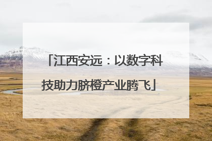 江西安远：以数字科技助力脐橙产业腾飞