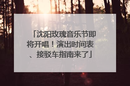 沈阳玫瑰音乐节即将开唱！演出时间表、接驳车指南来了
