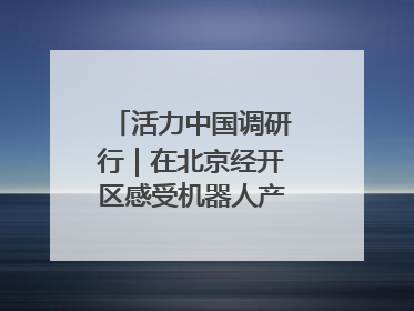 活力中国调研行｜在北京经开区感受机器人产业创新发展
