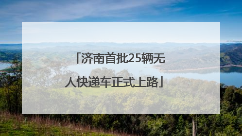 济南首批25辆无人快递车正式上路