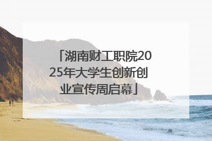 湖南财工职院2025年大学生创新创业宣传周启幕