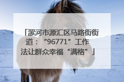 漯河市源汇区马路街街道：“96771”工作法让群众幸福“满格”