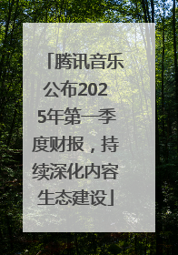 腾讯音乐公布2025年第一季度财报，持续深化内容生态建设