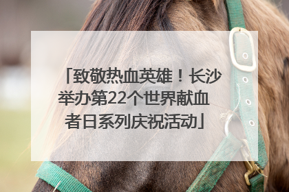 致敬热血英雄！长沙举办第22个世界献血者日系列庆祝活动
