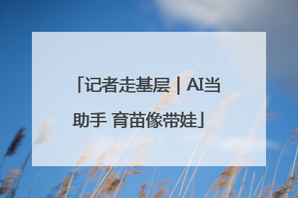 记者走基层｜AI当助手 育苗像带娃