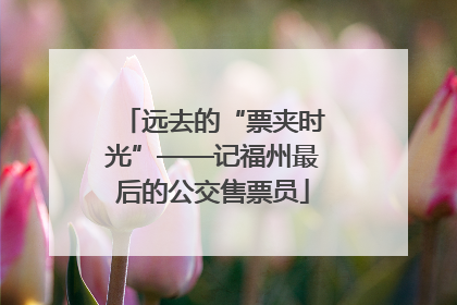 远去的“票夹时光”——记福州最后的公交售票员