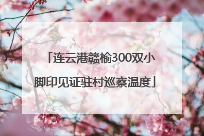 连云港赣榆300双小脚印见证驻村巡察温度